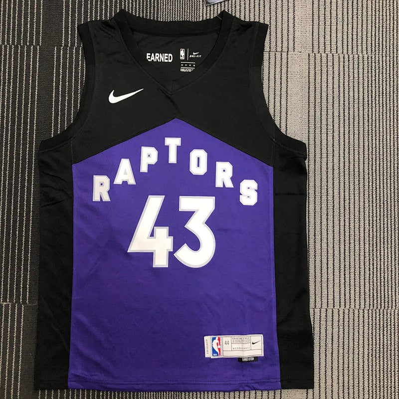 Maillot Toronto Raptors Earned Edition 2020-21 - Violet et noir