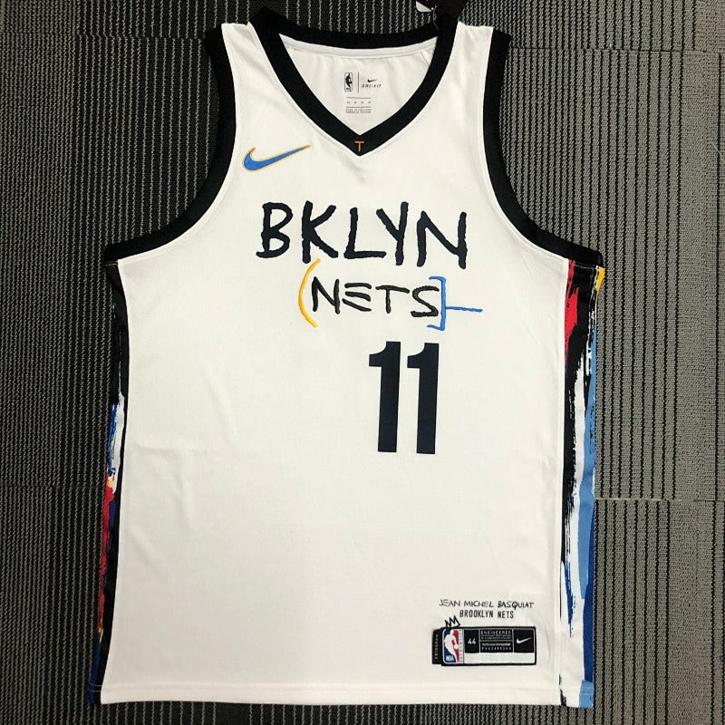 Maillot Brooklyn Nets Basquiat - Blanc à col V
