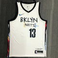 Maillot Brooklyn Nets Basquiat - Blanc à col V