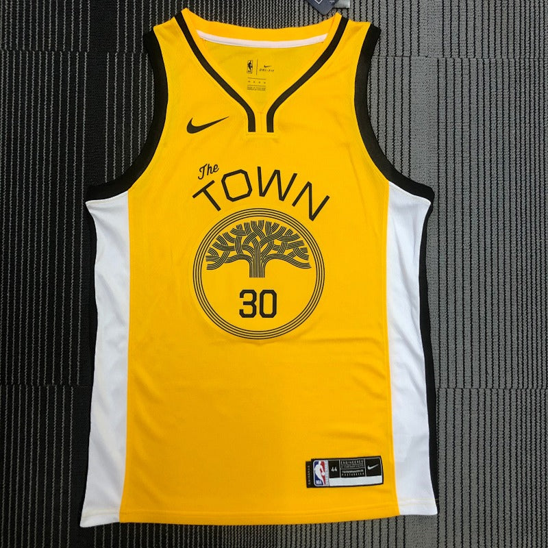 Maillot Golden State Warriors Earned Edition 2018-19 The Town - Jaune