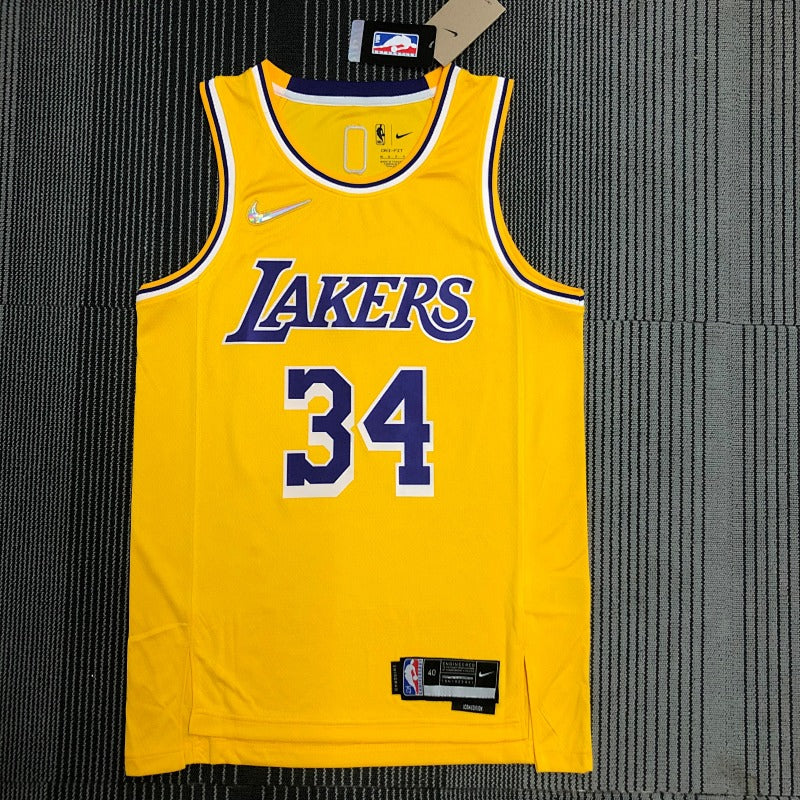 Maillot Los Angeles Lakers Icon Edition 75e anniversaire - Or