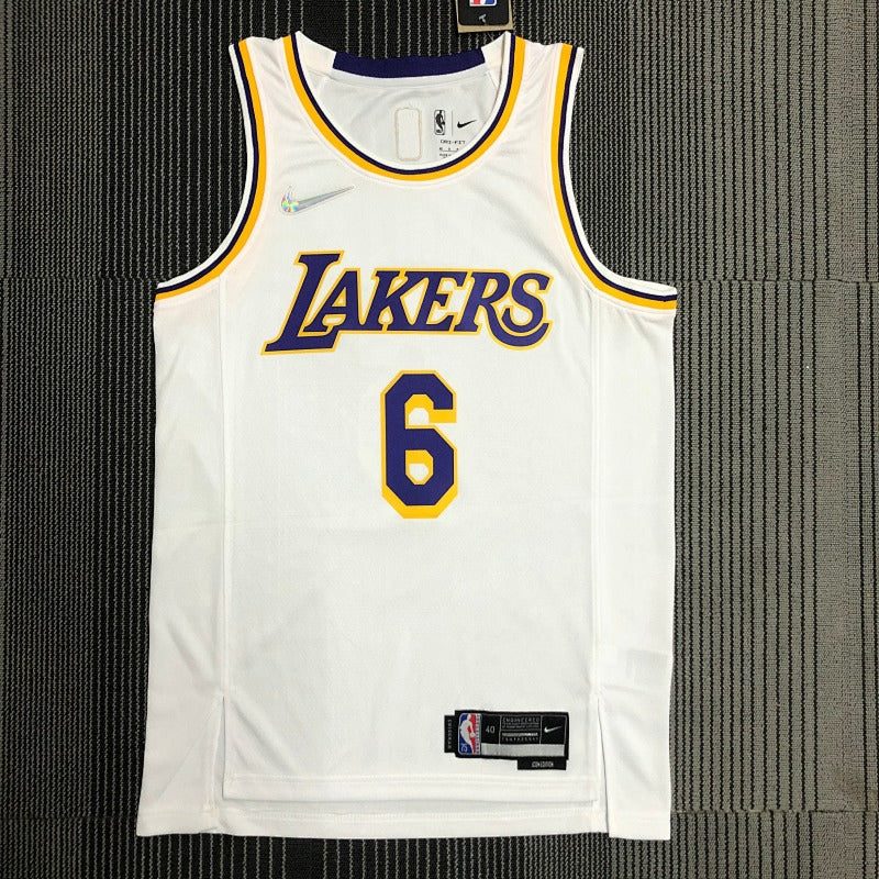 Maillot Los Angeles Lakers Association Edition 75e anniversaire - Blanc