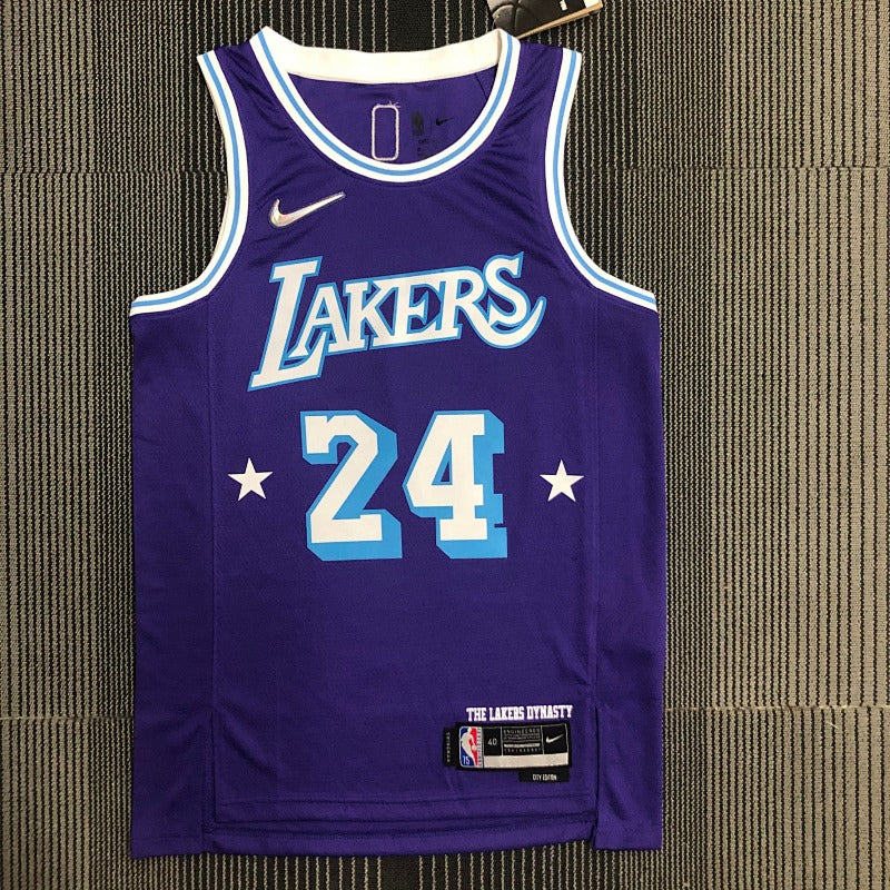 Maillot Los Angeles Lakers City Edition 2021-22 - Violet et bleu ciel
