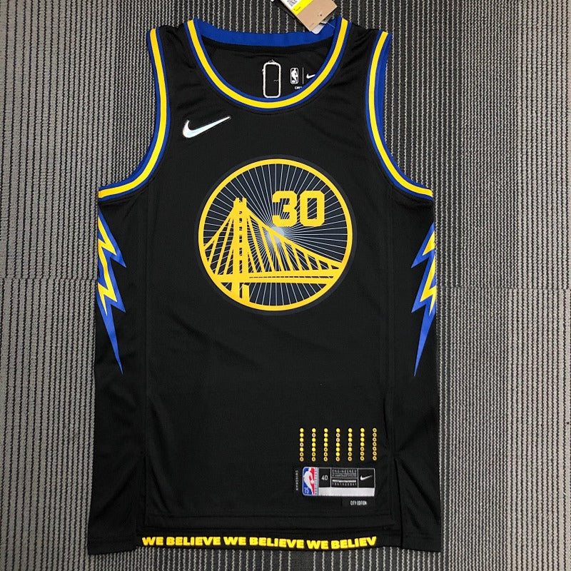 Maillot Golden State Warriors City Edition 2021-22 - Noir