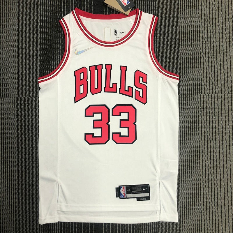 Maillot Chicago Bulls Association Edition 75e anniversaire - Blanc