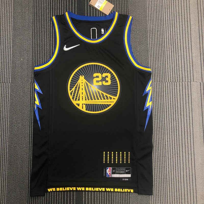 Maillot Golden State Warriors City Edition 2021-22 - Noir