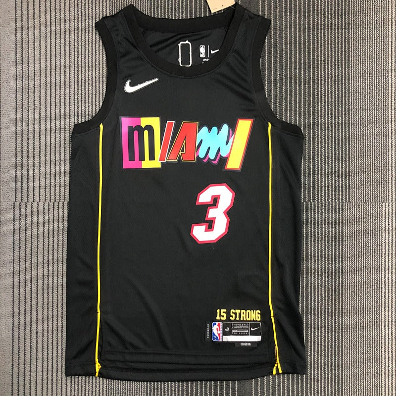 Maillot Miami Heat City Edition 2021-22 Miami Mashup - Noir