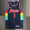 Maillot Philadelphia 76ers City Edition 2021-22 Spectrum - Bleu marine