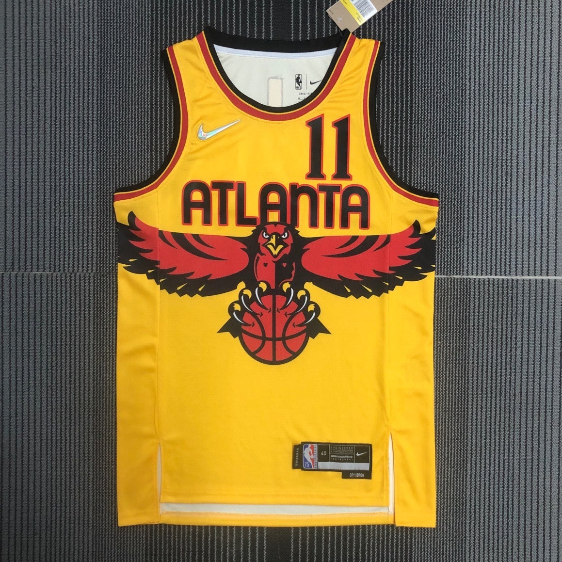 Maillot Atlanta Hawks City Edition 2021-22 Moments Mixtape - Jaune