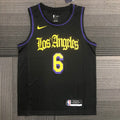 Maillot Los Angeles Lakers Edition Los Angeles Lettrage gothique - Noir