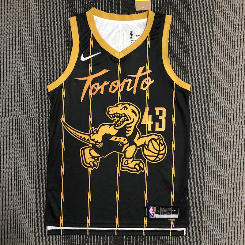Maillot Toronto Raptors City Edition 2021-22 We The North - Noir et or