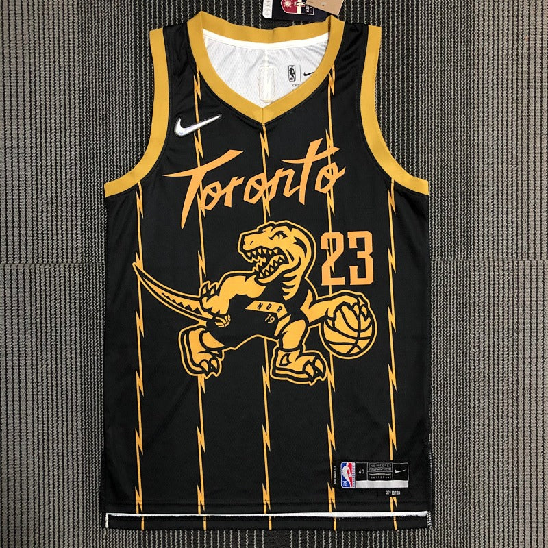 Maillot Toronto Raptors City Edition 2021-22 We The North - Noir et or