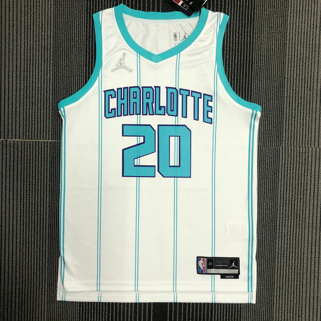 Maillot Charlotte Hornets Association Edition 75e anniversaire - Blanc
