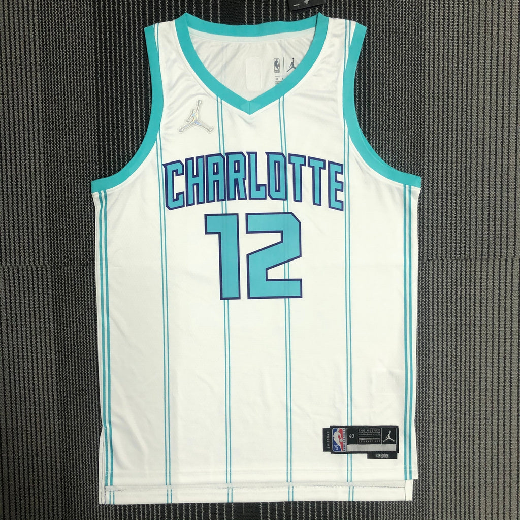 Maillot Charlotte Hornets Association Edition 75e anniversaire - Blanc