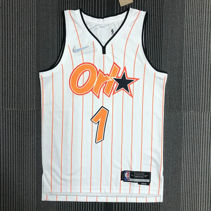 Maillot Orlando Magic City Edition 2020-21 75e anniversaire - Blanc et orange
