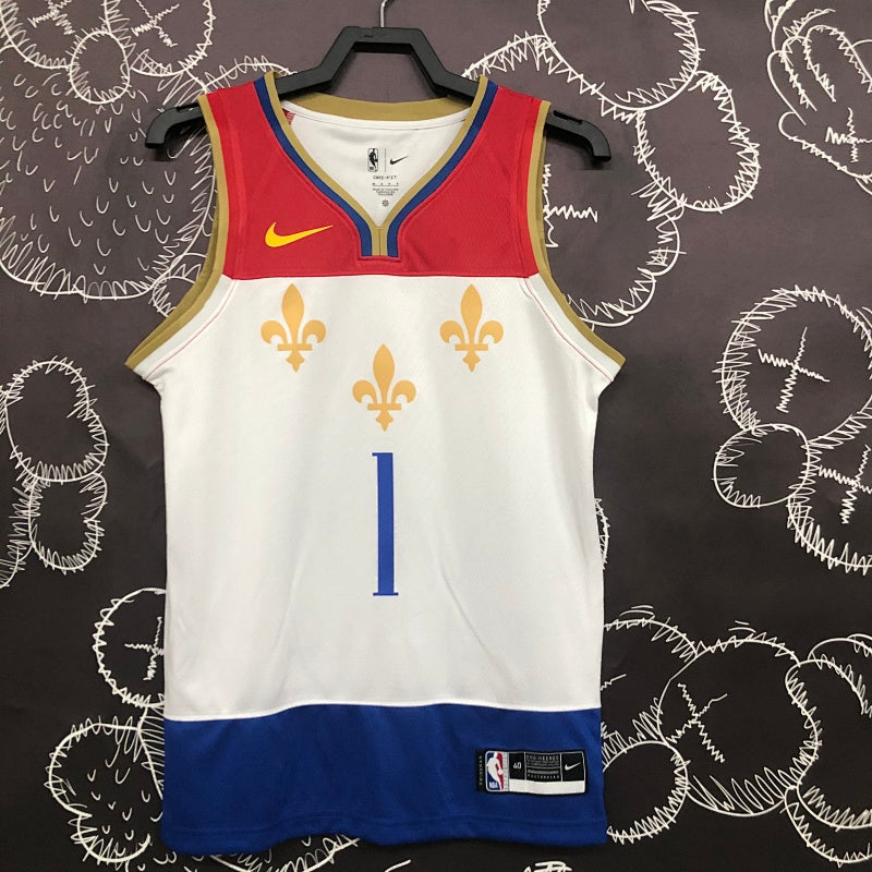 Maillot New Orleans Pelicans City Edition 2020-21 City Flag - Blanc