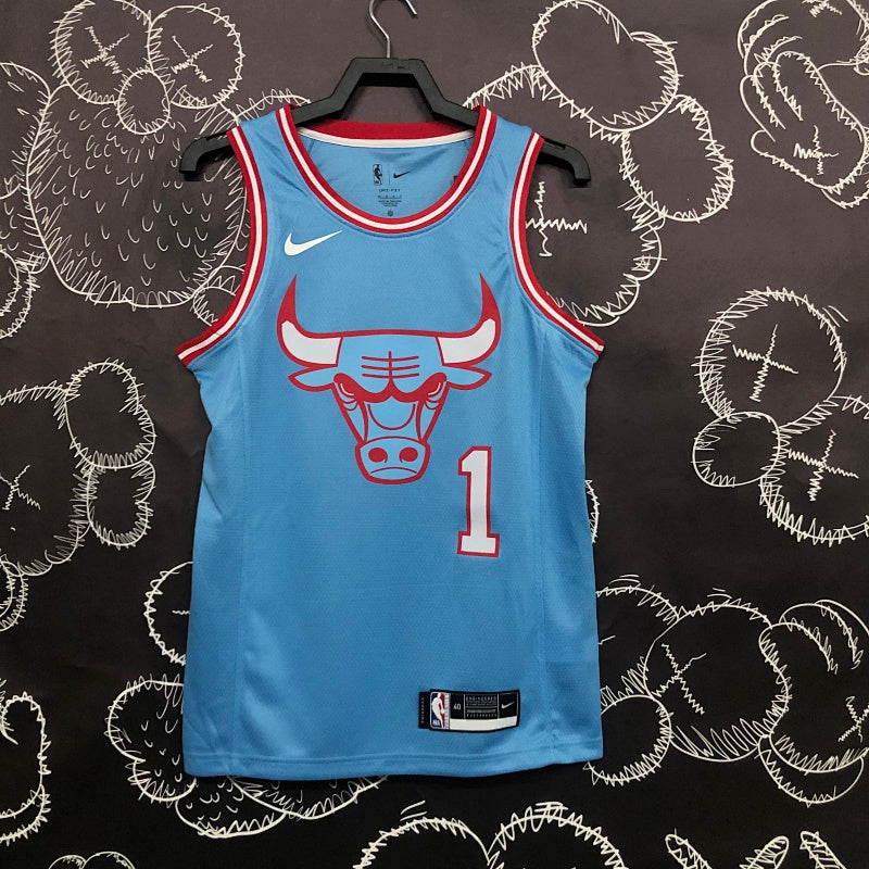 Maillot Chicago Bulls Logo Bulls - Bleu ciel