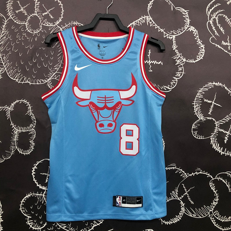 Maillot Chicago Bulls Logo Bulls - Bleu ciel