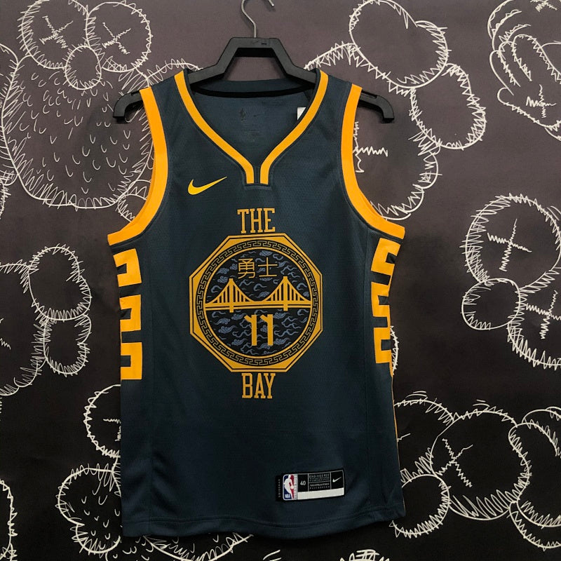 Maillot Golden State Warriors Edition The Bay - Gris anthracite et or