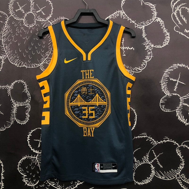 Maillot Golden State Warriors Edition The Bay - Gris anthracite et or