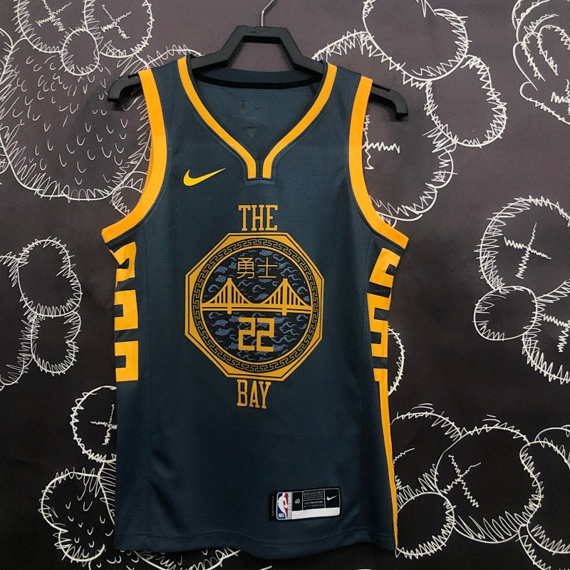 Maillot Golden State Warriors Edition The Bay - Gris anthracite et or