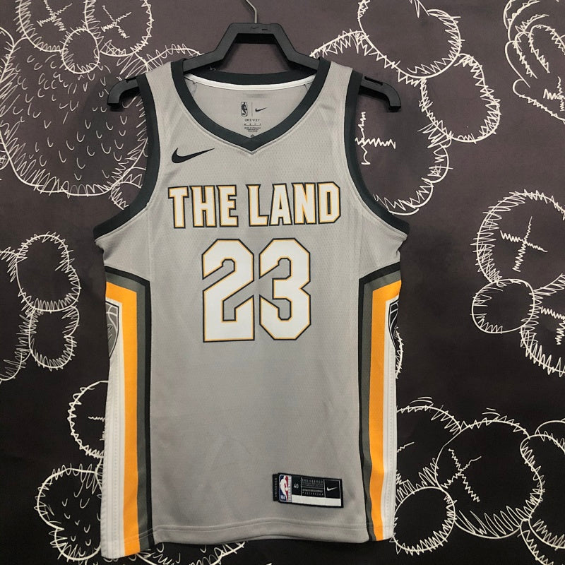 Maillot Cleveland Cavaliers City Edition 2017-18 The Land - Gris
