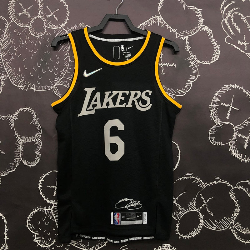 Maillot Los Angeles Lakers Edition Signature - Noir et blanc