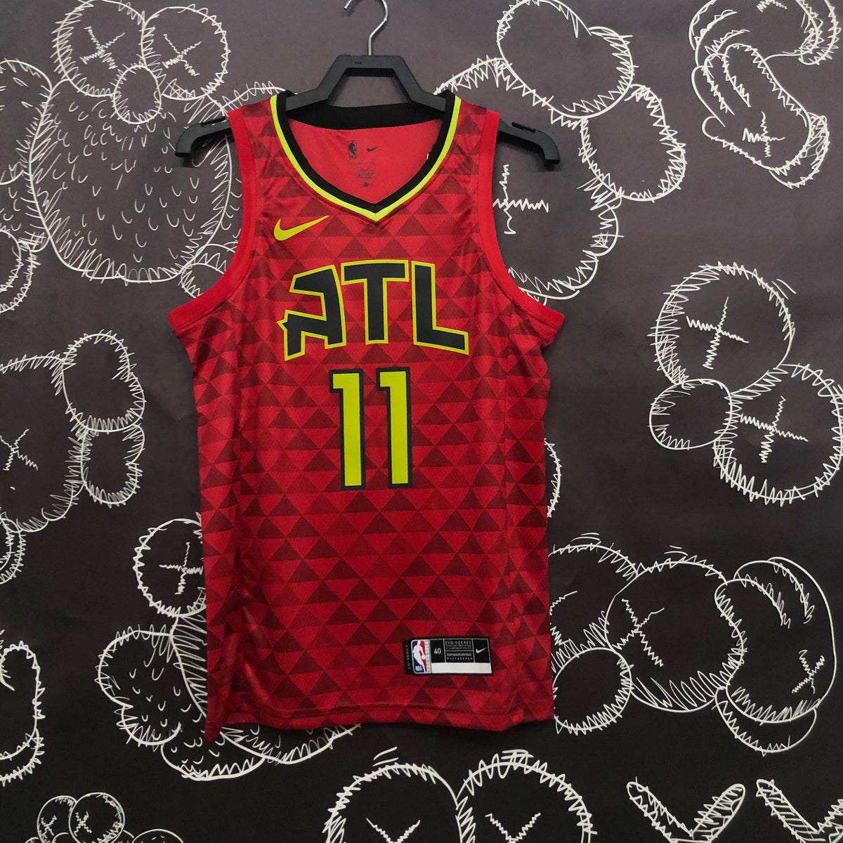 Maillot Atlanta Hawks Statement Edition Retro - Rouge