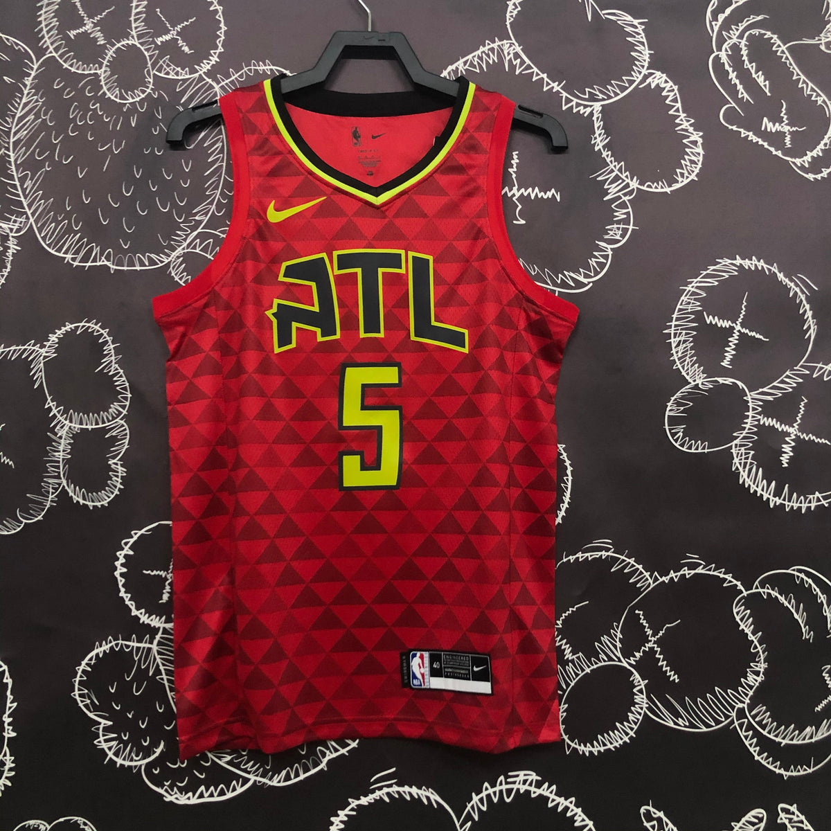 Maillot Atlanta Hawks Statement Edition Retro - Rouge