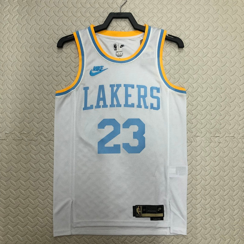 Maillot Los Angeles Lakers Classic Edition 2022-23 - Blanc et bleu ciel