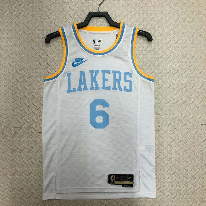 Maillot Los Angeles Lakers Classic Edition 2022-23 - Blanc et bleu ciel