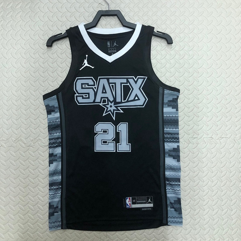 Maillot San Antonio Spurs Statement Edition 2022-23 SATX - Noir