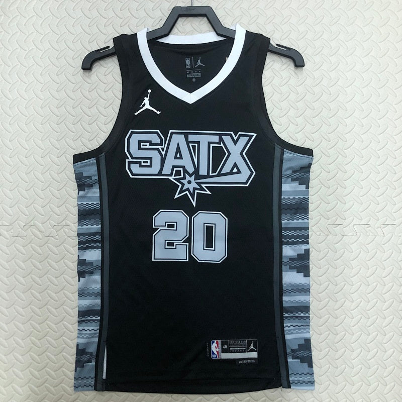 Maillot San Antonio Spurs Statement Edition 2022-23 SATX - Noir