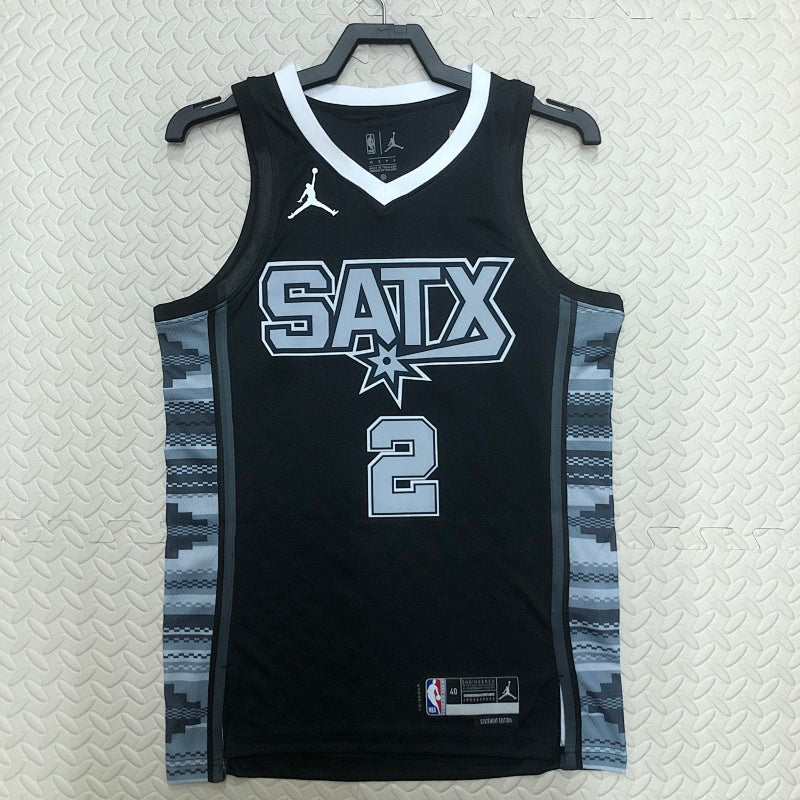 Maillot San Antonio Spurs Statement Edition 2022-23 SATX - Noir