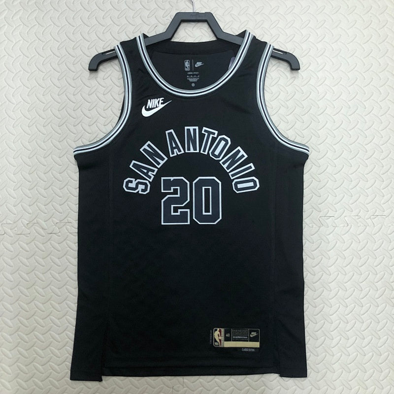 Maillot San Antonio Spurs Classic Edition 2022-23 50e anniversaire - Noir