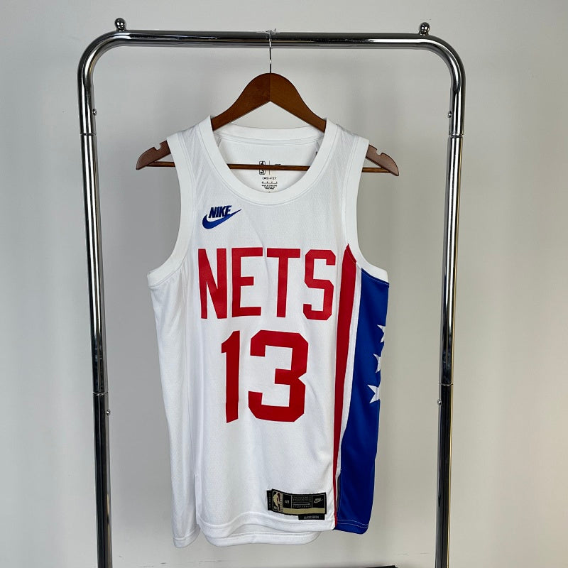 Maillot Brooklyn Nets Classic Edition 2022-23 Stars and Stripes - Blanc