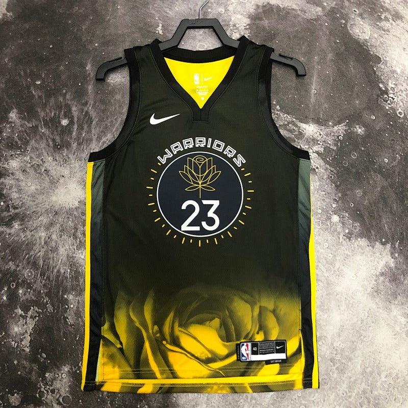 Maillot Golden State Warriors City Edition 2022-23 - Noir et jaune