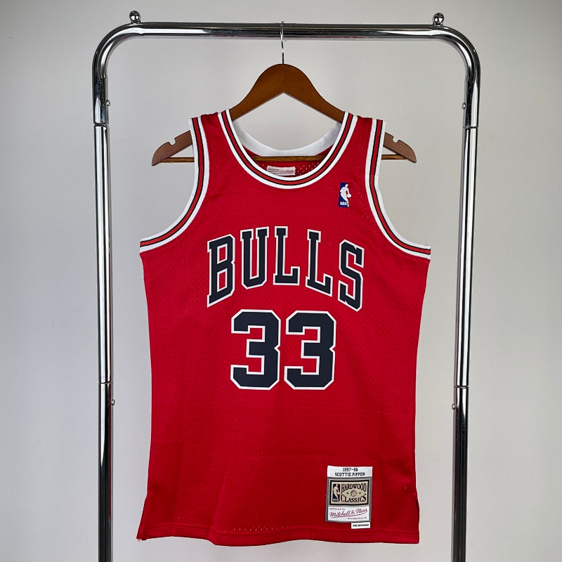 Maillot Chicago Bulls Hardwood Classics 1997-98 - Rouge