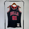 Maillot Chicago Bulls Hardwood Classics 1997-98 - Noir
