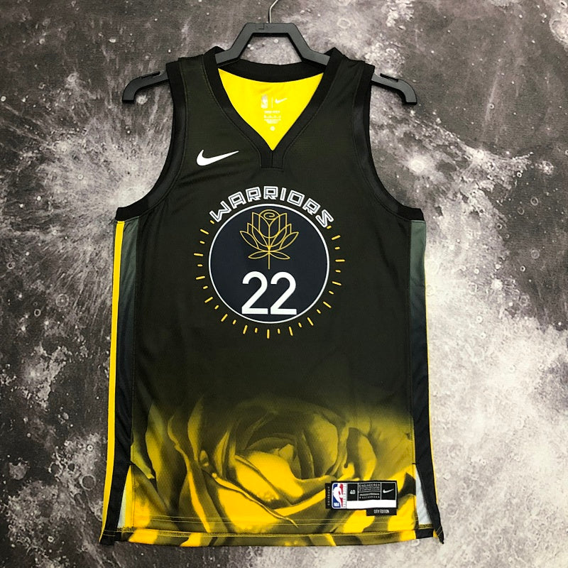 Maillot Golden State Warriors City Edition 2022-23 - Noir et jaune