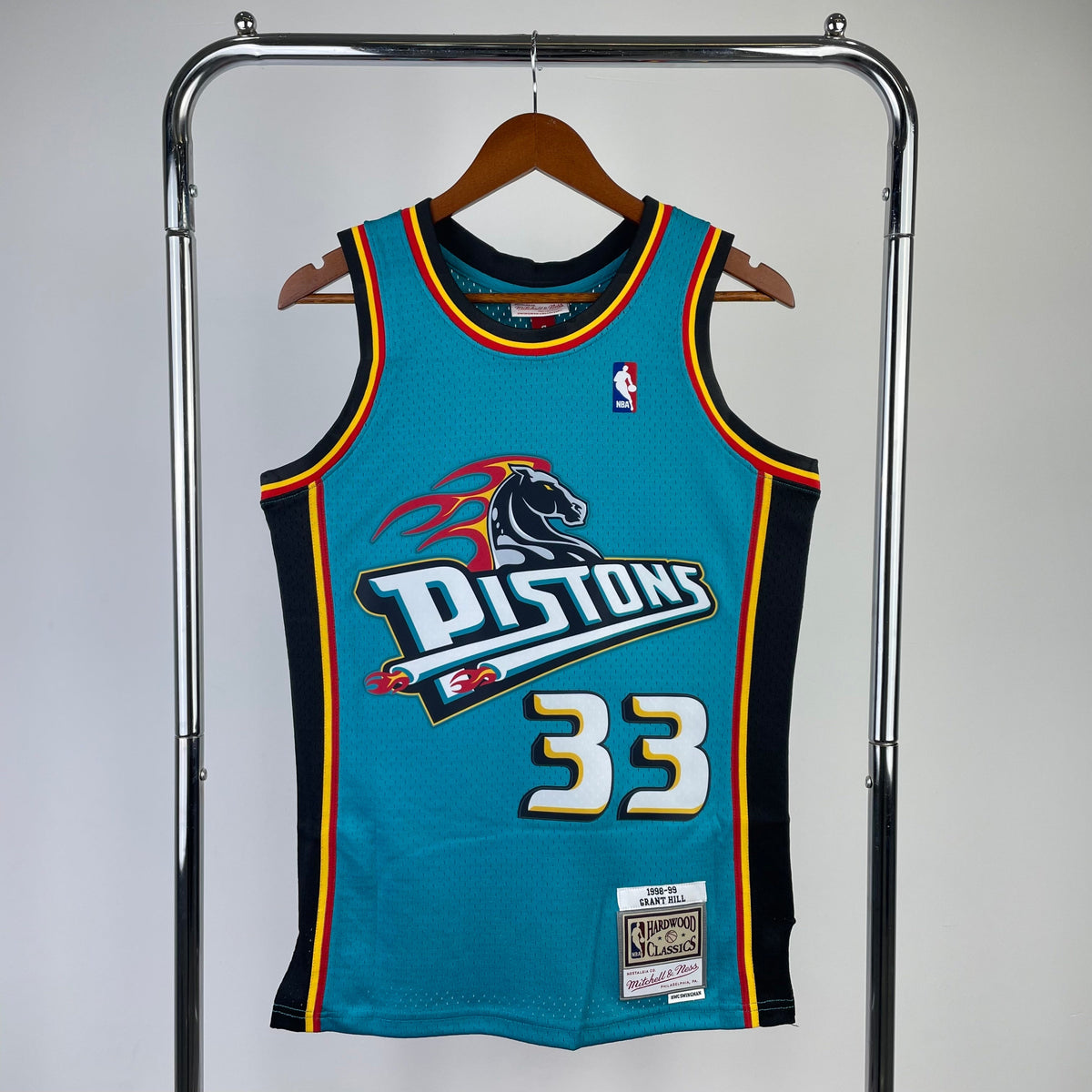 Maillot Detroit Pistons Hardwood Classics 1998-99 - Turquoise