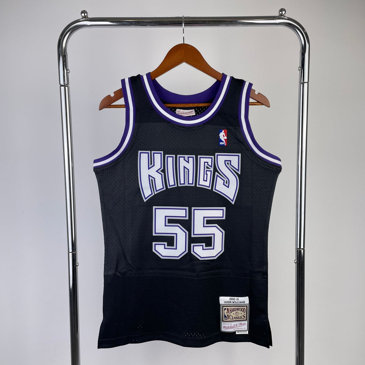 Maillot Sacramento Kings Hardwood Classics 2000-01 - Noir