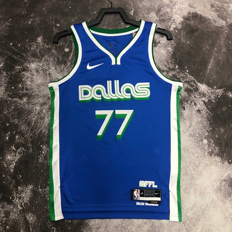 Maillot Dallas Mavericks City Edition 2022-23 Metroplex - Bleu
