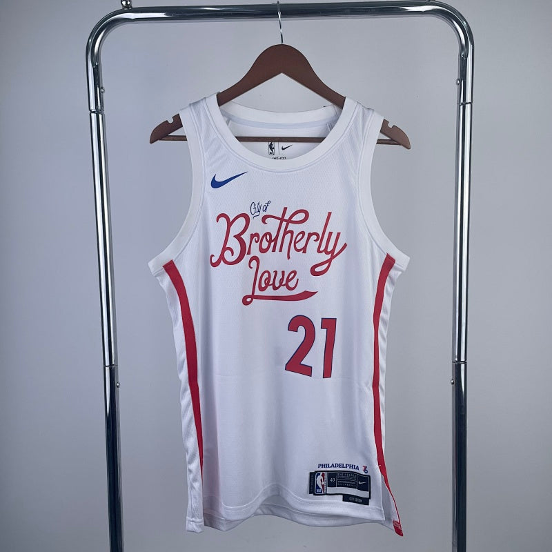 Maillot Philadelphia 76ers City Edition 2022-23 Brotherly Love - Blanc