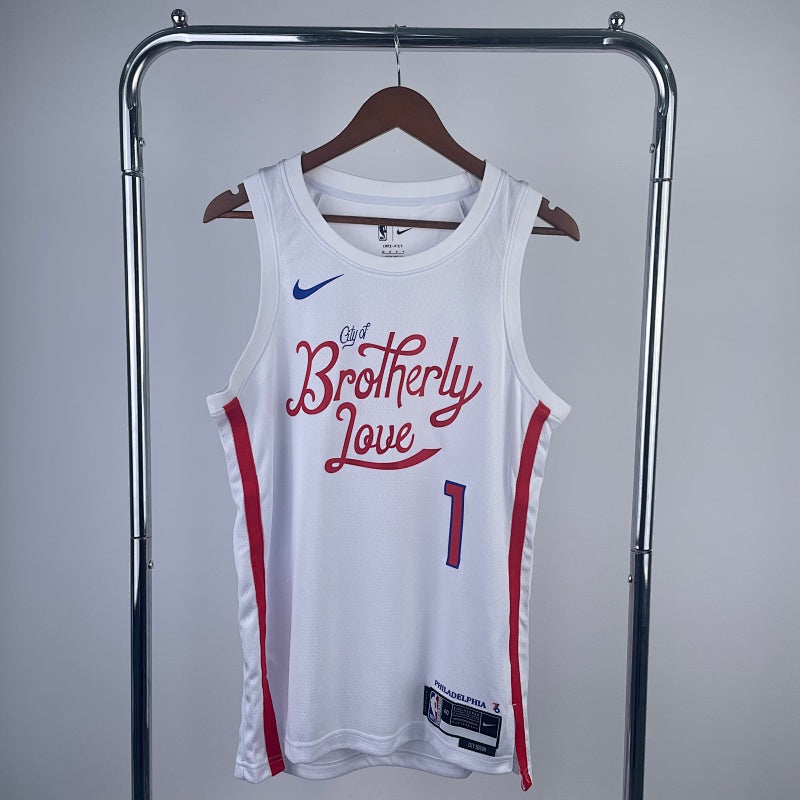Maillot Philadelphia 76ers City Edition 2022-23 Brotherly Love - Blanc