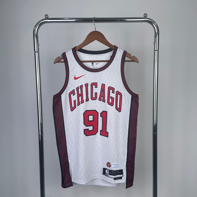 Maillot Chicago Bulls City Edition 2022-23 Ode to Architecture - Blanc