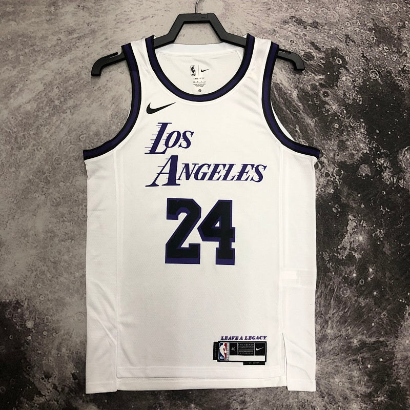 Maillot Los Angeles Lakers City Edition 2022-23 The Blank Canvas - Blanc