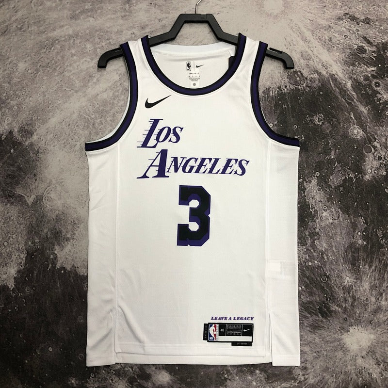 Maillot Los Angeles Lakers City Edition 2022-23 The Blank Canvas - Blanc