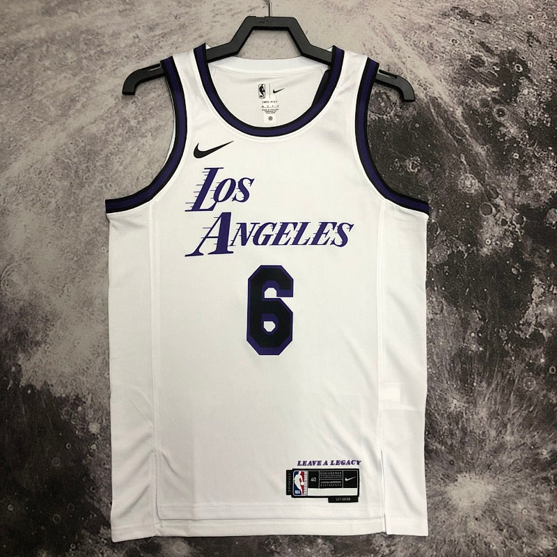 Maillot Los Angeles Lakers City Edition 2022-23 The Blank Canvas - Blanc