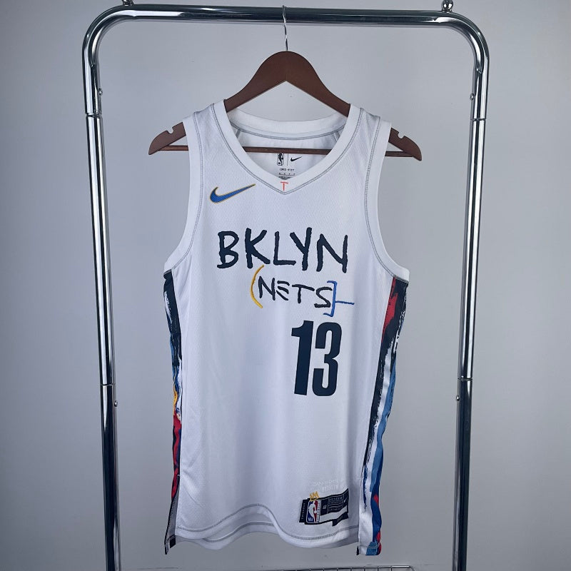 Maillot Brooklyn Nets City Edition 2022-23 Basquiat - Blanc
